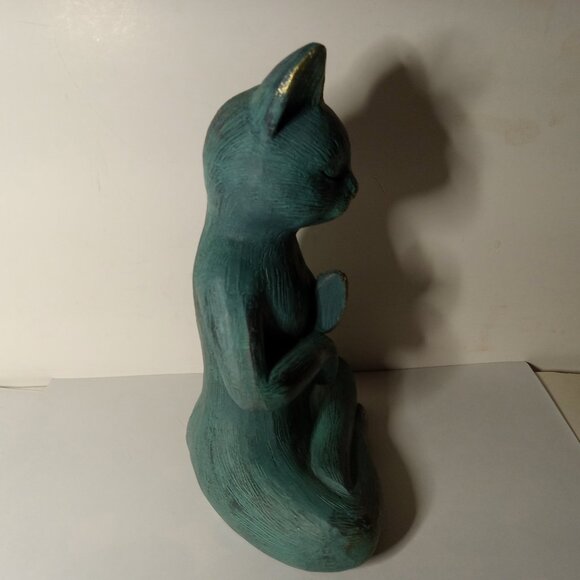 8.5 in Resin Yoga Cat Figurine - Picture 5 of 7